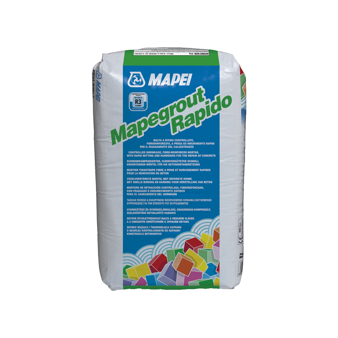 Mapegrout Rapido – Rapid-Setting Shrinkage-Compensated Repair Mortar