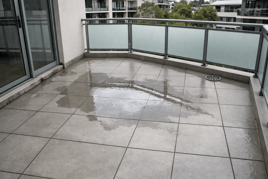 Balcony Falls, Drainage, and Step-Downs: Why Small Design Errors Cause Big Leaks
