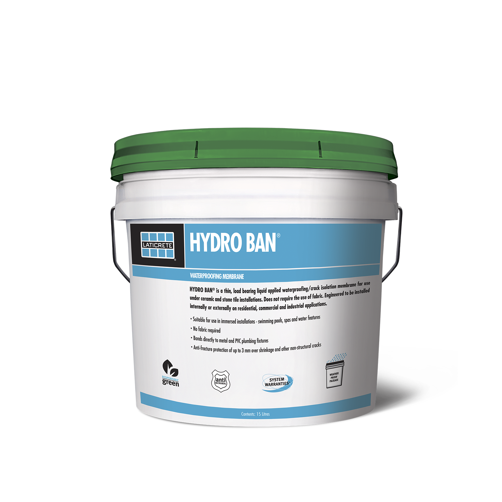 HYDRO BAN – Class 3 Liquid Waterproofing & Crack Isolation Membrane