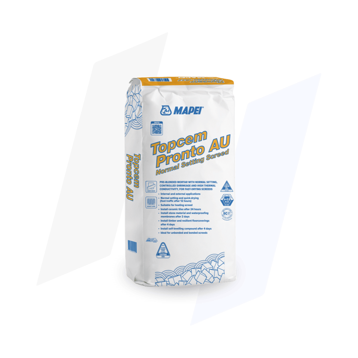 Mapei Topcem Pronto AU – Ready-to-Use Fast Drying Screed Mortar – H2O ...