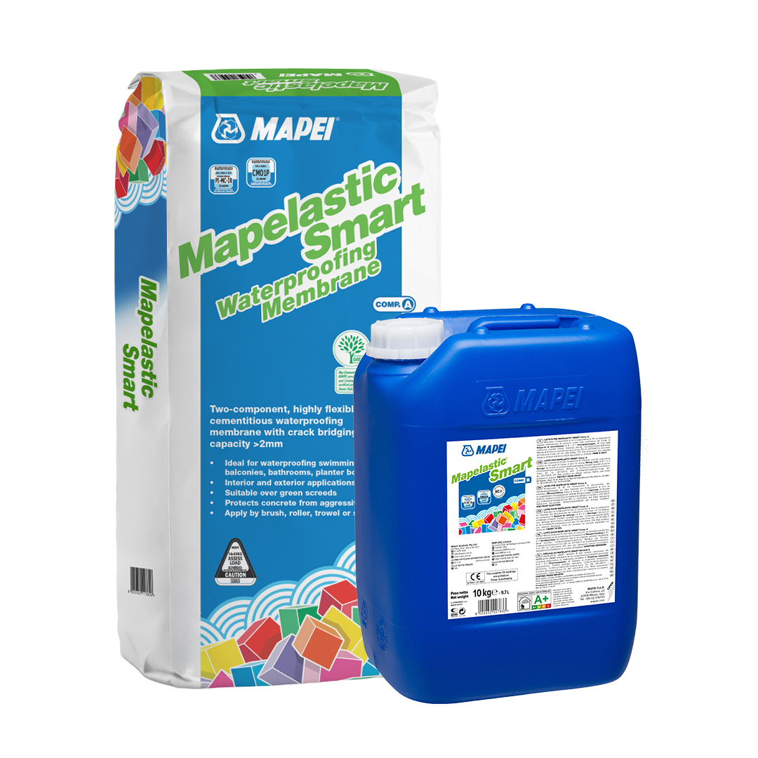 Mapelastic Smart Raft Foundation Mapei Mapelastic Smart - Flexible Cementitious Waterproofing – H2O Supplies