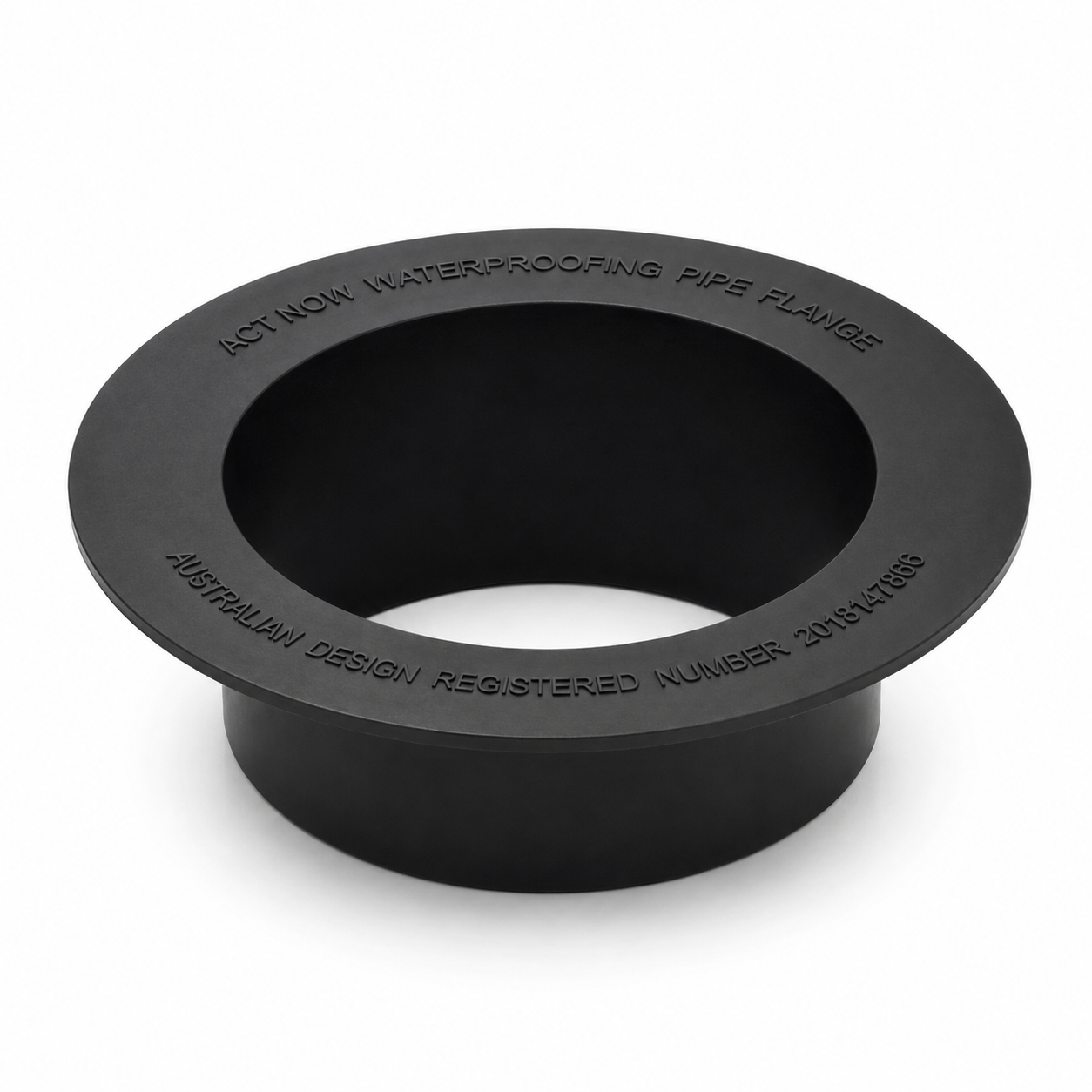 Actnow 100mm rubber puddle flange top view