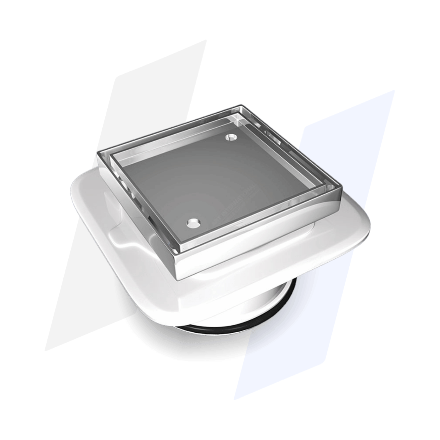 Square Bermuda Megaflex Floor Waste – 100mm Outlet