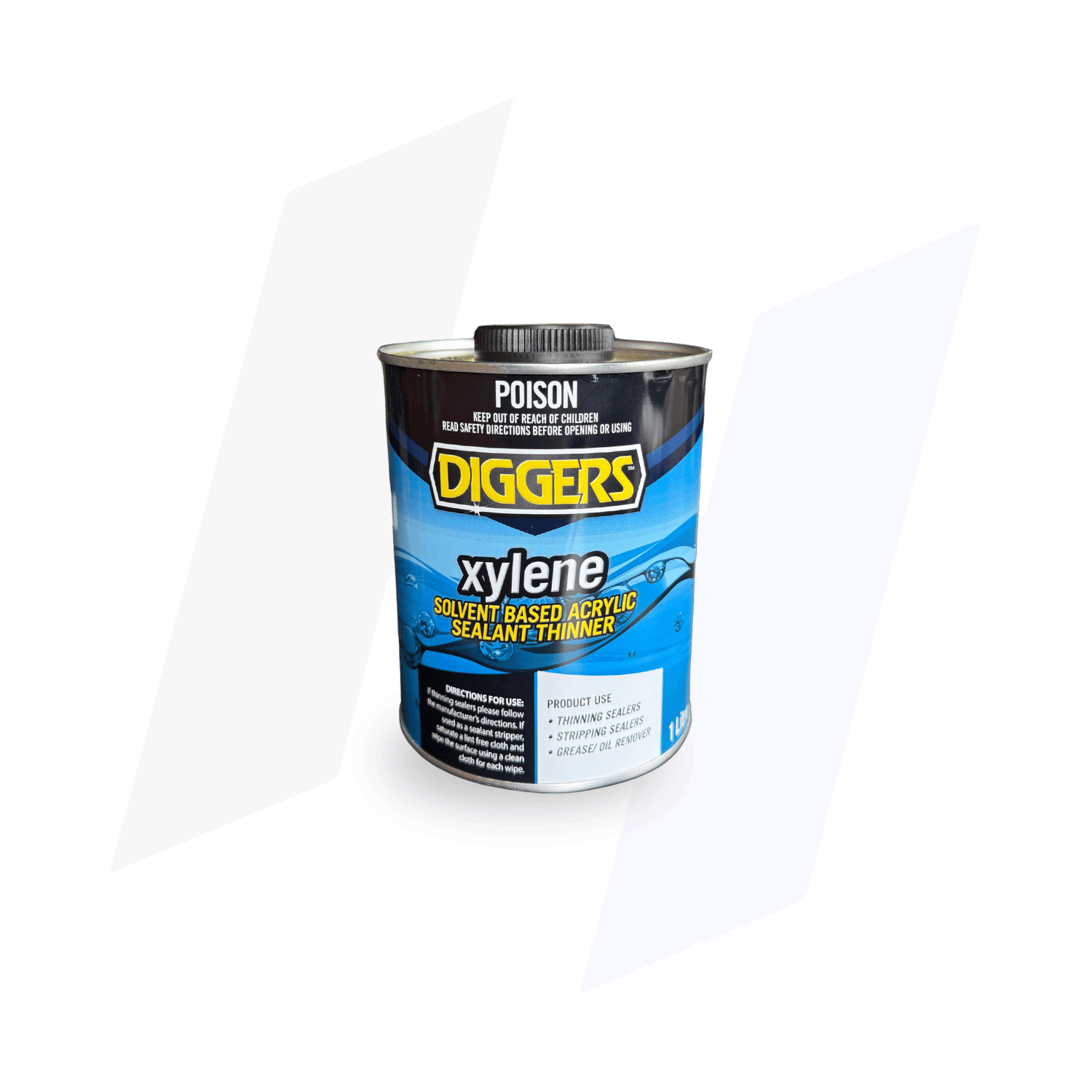 DIGGERS Xylene 1L solvent-based acrylic sealer thinner