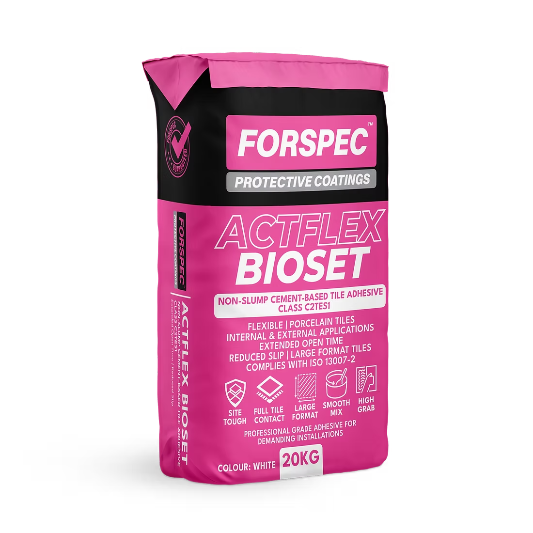 Forspec ACTFLEX BioSet C2TE S1 cementitious tile adhesive 20 kg bag