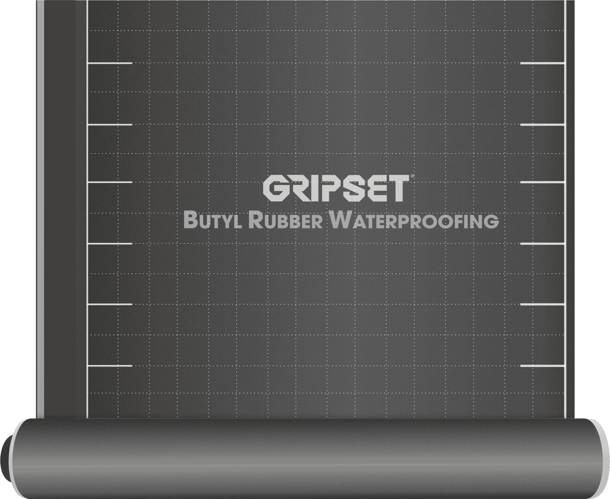 Gripset BRW HD self-adhesive HDPE-faced butyl waterproofing sheet membrane roll