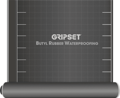 Gripset BRW HD self-adhesive HDPE-faced butyl waterproofing sheet membrane roll