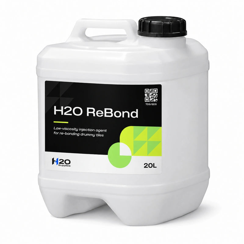 H2O ReBond low-viscosity tile re-bonding injection agent 20 litre drum
