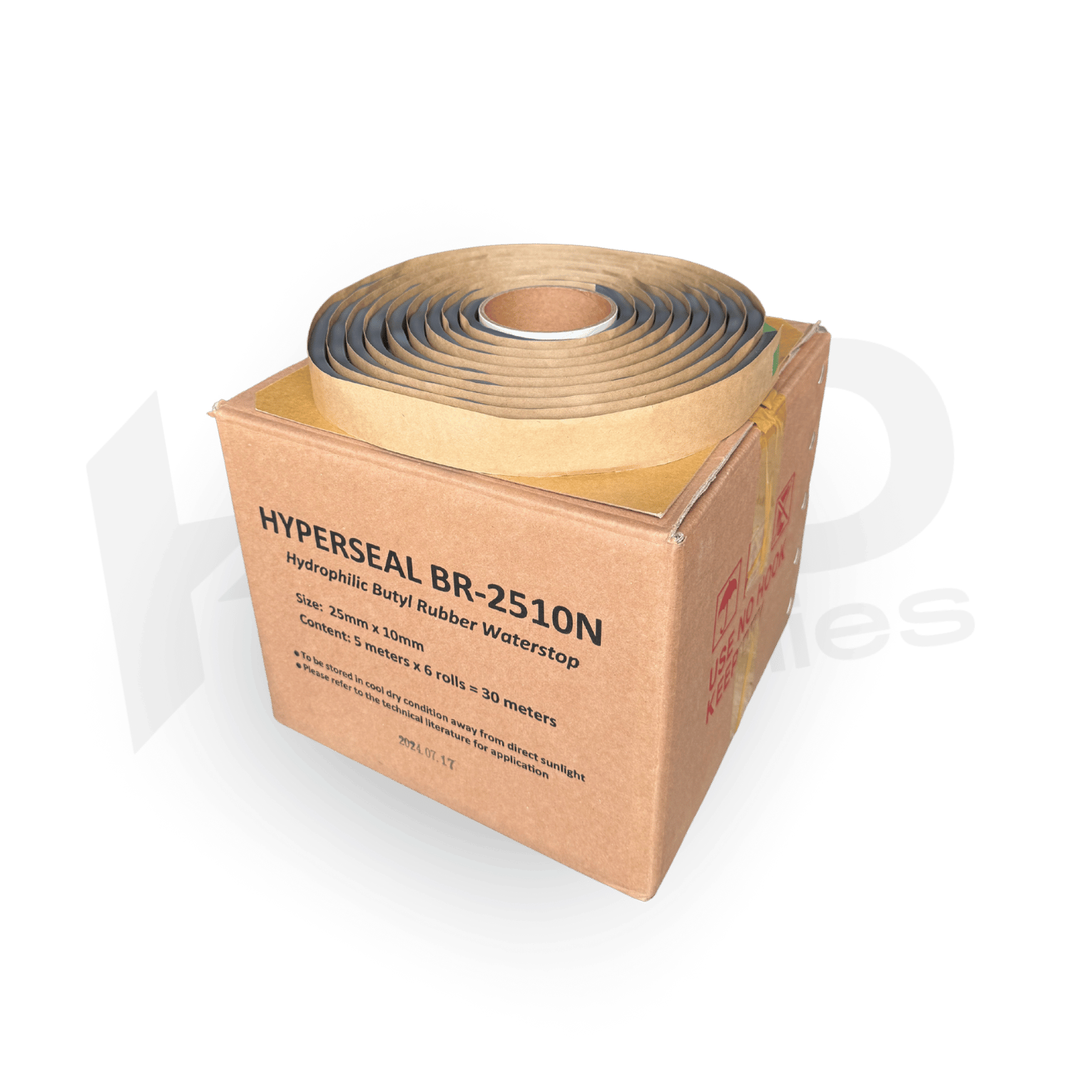 Hyperseal BR-2510N – Hydrophilic Butyl Rubber Waterstop