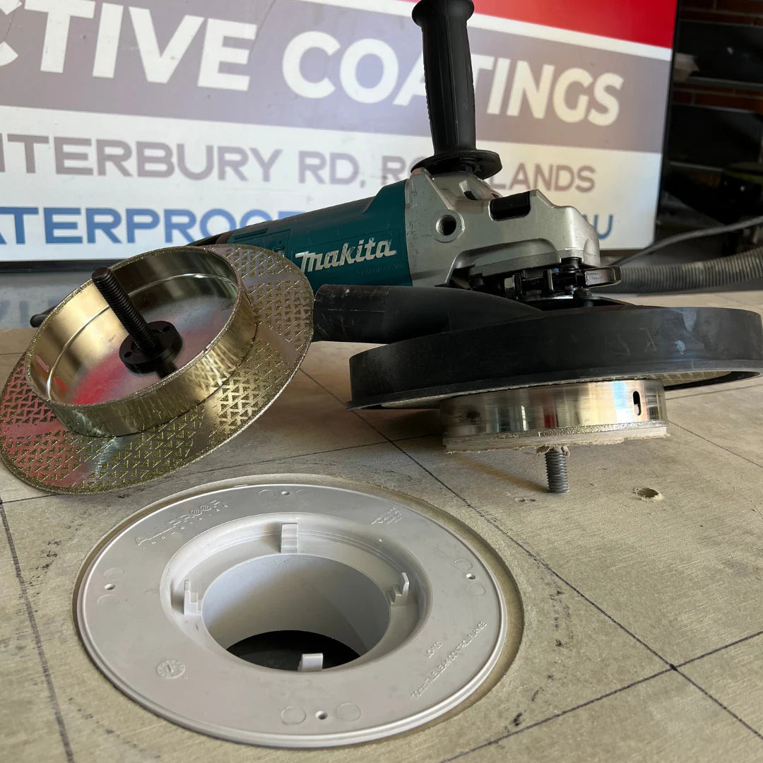 FC sheeting recessed for a 230mm puddle flange using the Innovative Tools recess kit