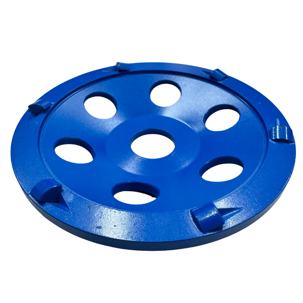 ITA 125mm six-segment PCD grinding disc angled view
