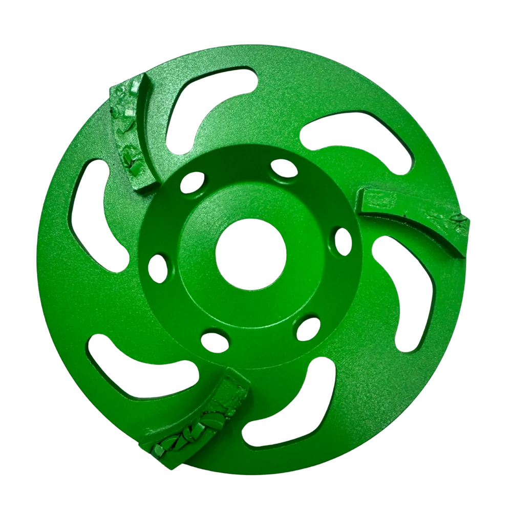 125mm crushed PCD grinding disc front view