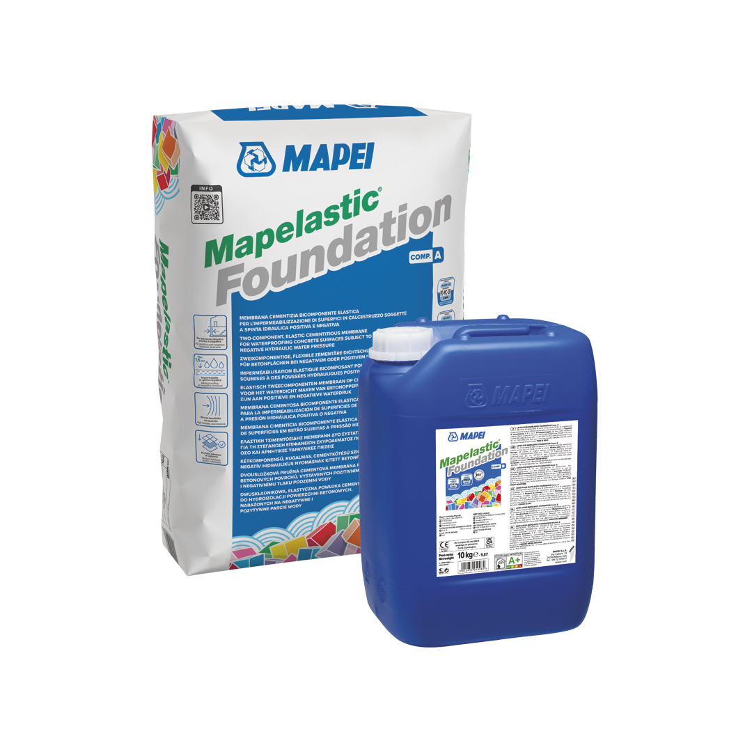 Mapelastic Foundation – Flexible Cementious Waterproofing Membrane