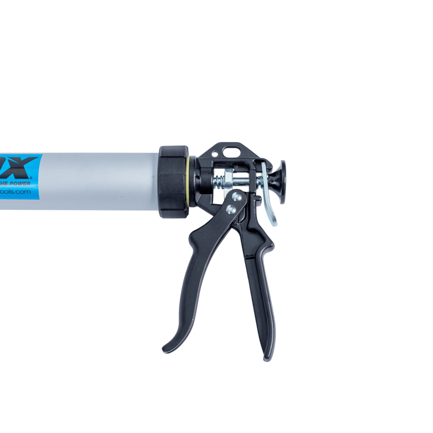 OX Pro 600 mL tubular sealant gun quick-release handle detail