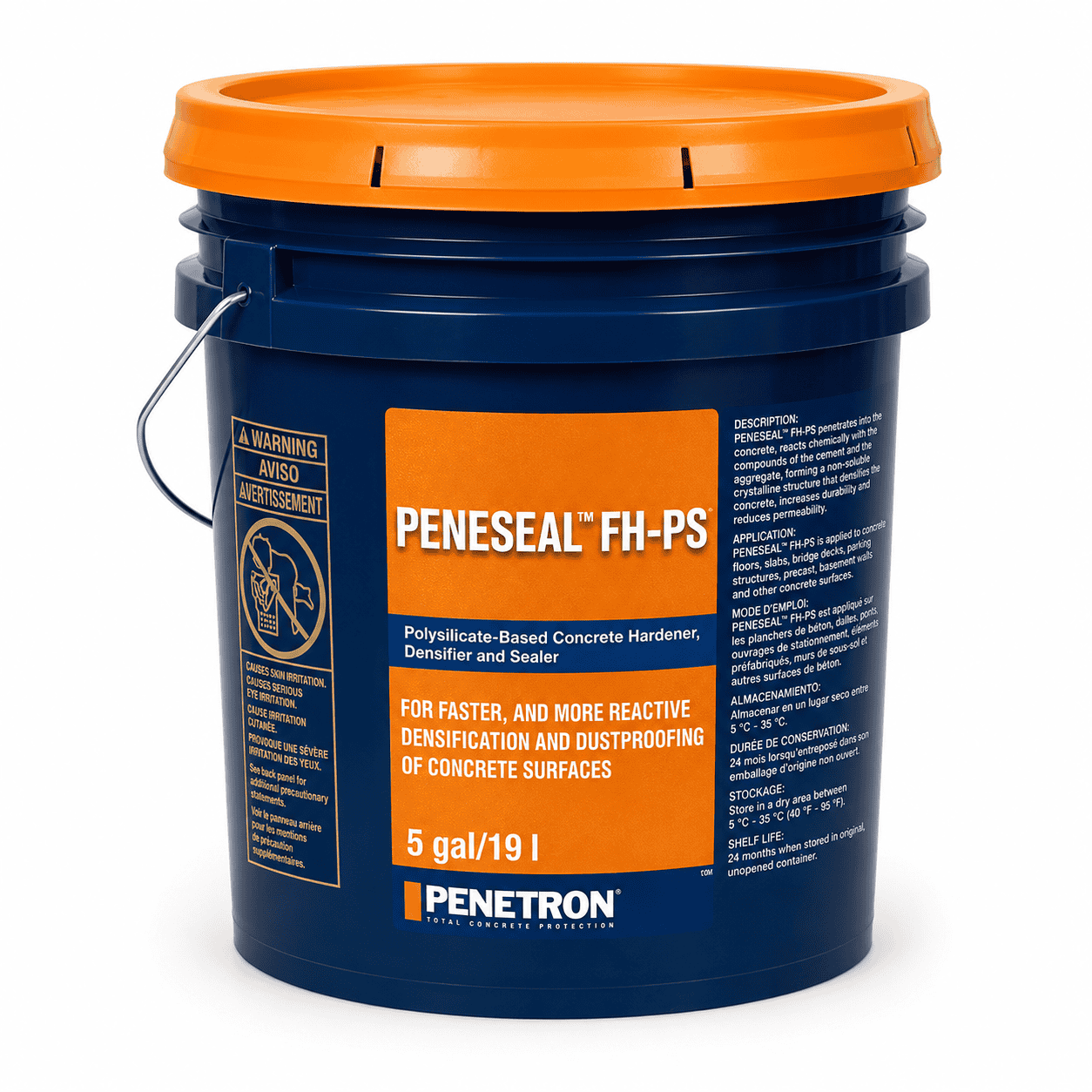 PENETRON PENESEAL FH-PS polymeric silica concrete hardener, densifier and sealer 19 L pail