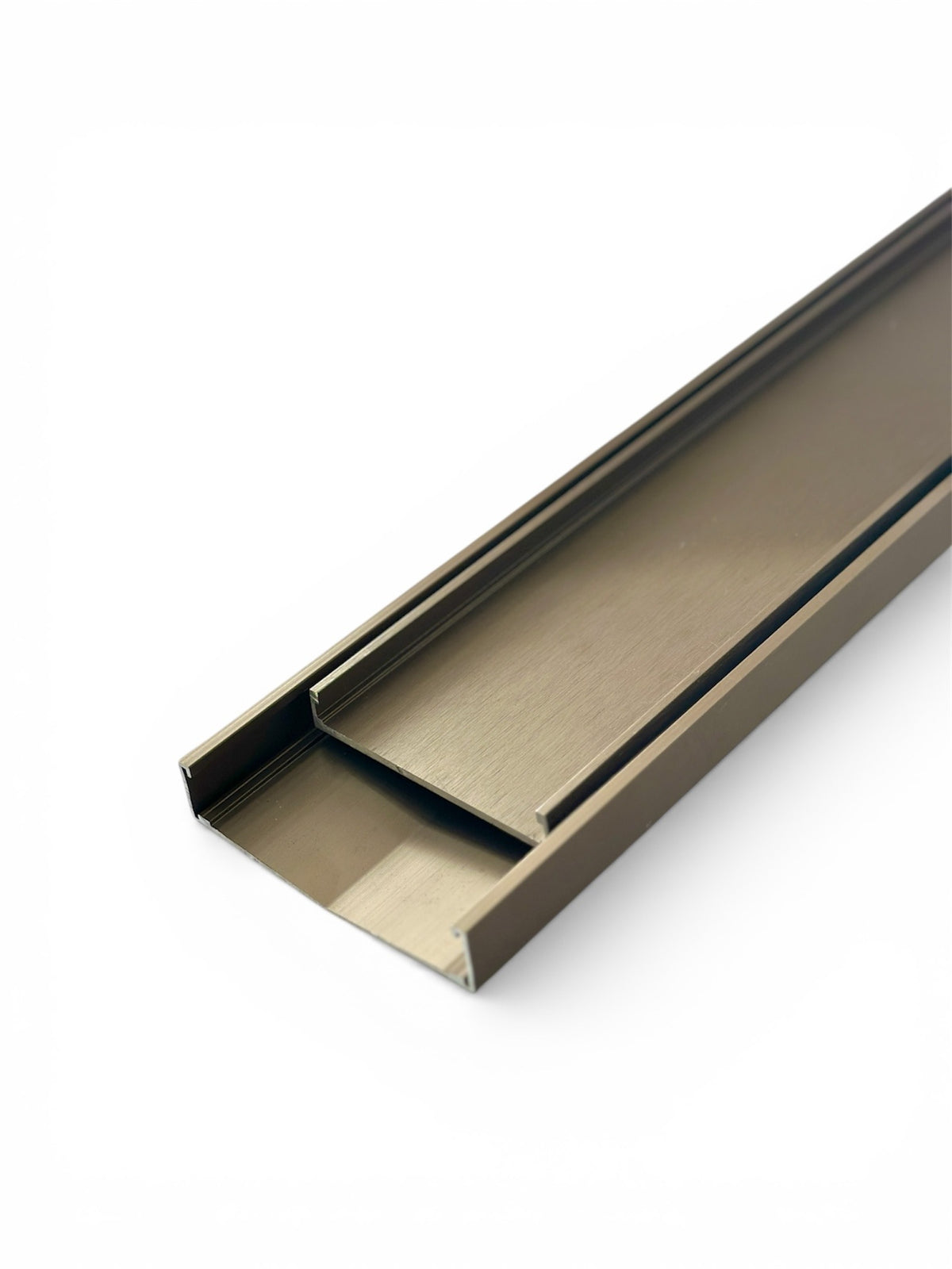RenoX tile-insert V-drain in Antique finish
