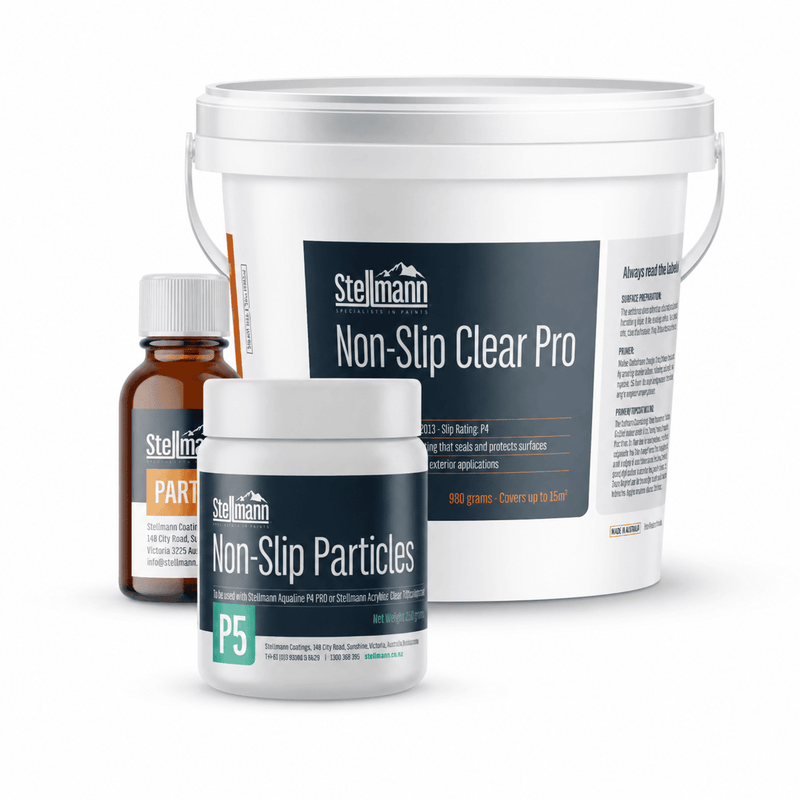 Stellmann Non-Slip Clear PRO P5 clear anti-slip coating kit for 15 square metres